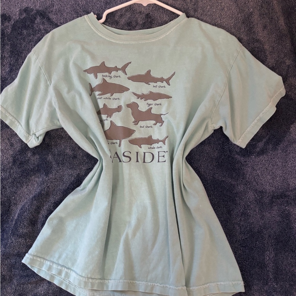 Seaside Shark T-Shirt in Light blue